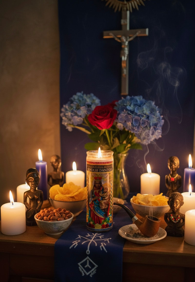 Erzulie Dantor 7-Day Candle Ritual Set