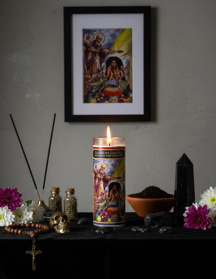 Filomena Lubana & Baron of the Cemetery 7-Day Candle Ritual Set