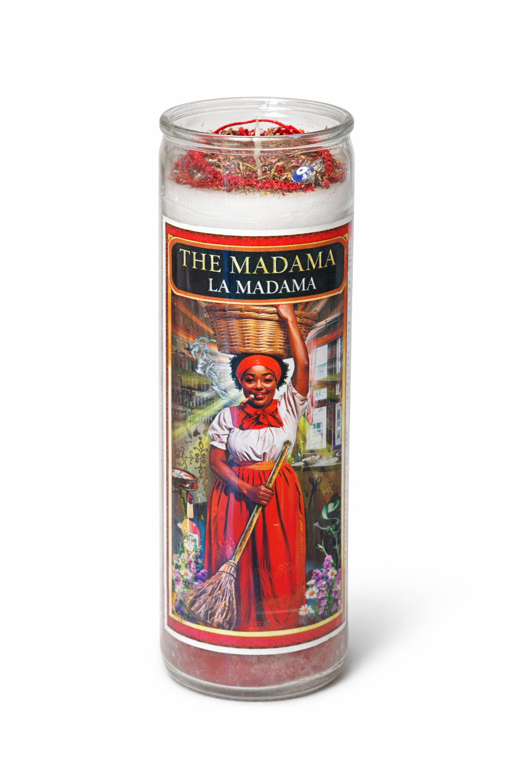 The Madama 7-Day Candle Ritual Set with Protection Bracelet and Herbs Included for Spiritual Protection and Cleansing