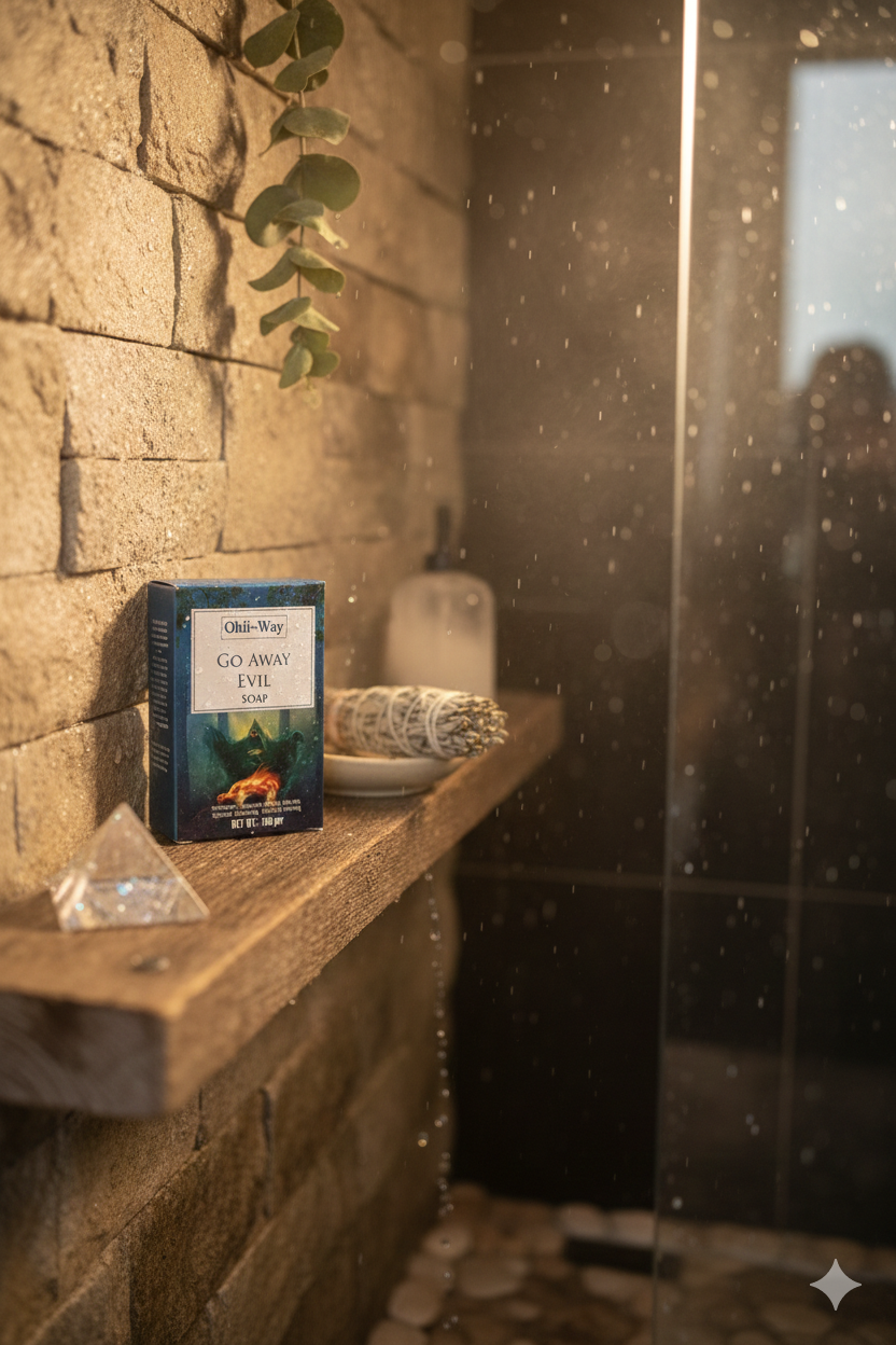 Go Away Evil Intention Soap – Spiritual Cleansing & Energy Reset Bar (100g)