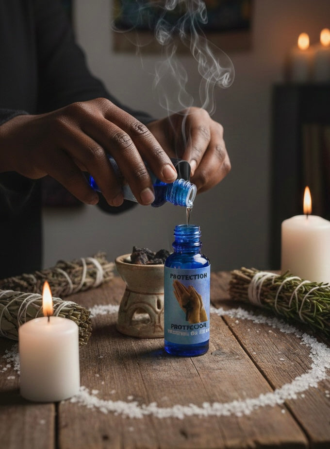 Protection Spiritual Oil – Prayer & Blessing Anointing Oil (½ oz)