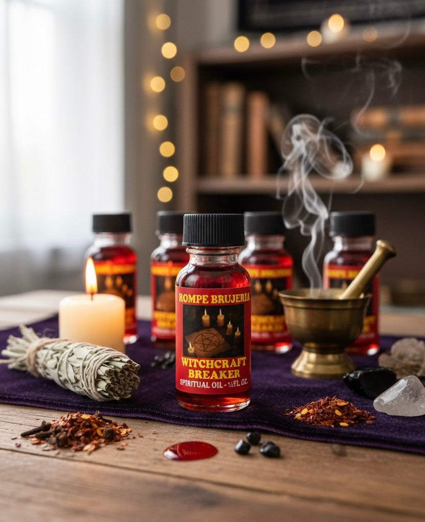 Witchcraft Breaker Oil - Rompe Brujeria - Protection Oil For Spiritual Use