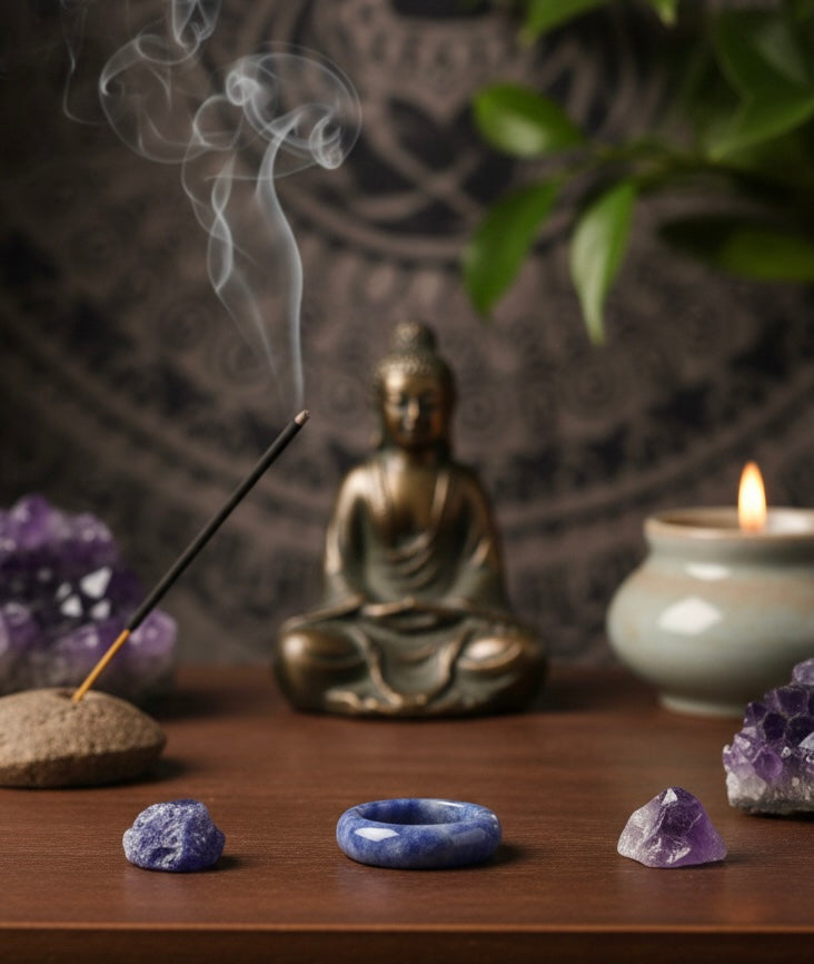 Sodalite Healing Stone Band for Clarity - Unisex