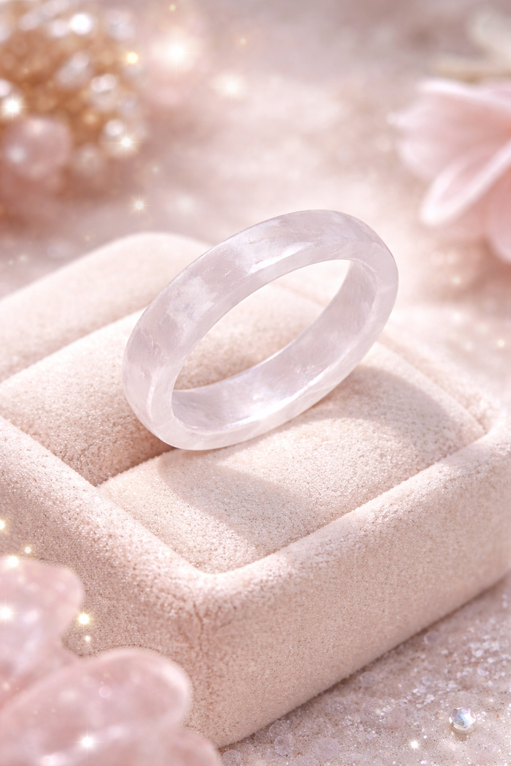 Clear Quartz Pure Clarity Band (Unisex) for Cleansing and Energy Amplification