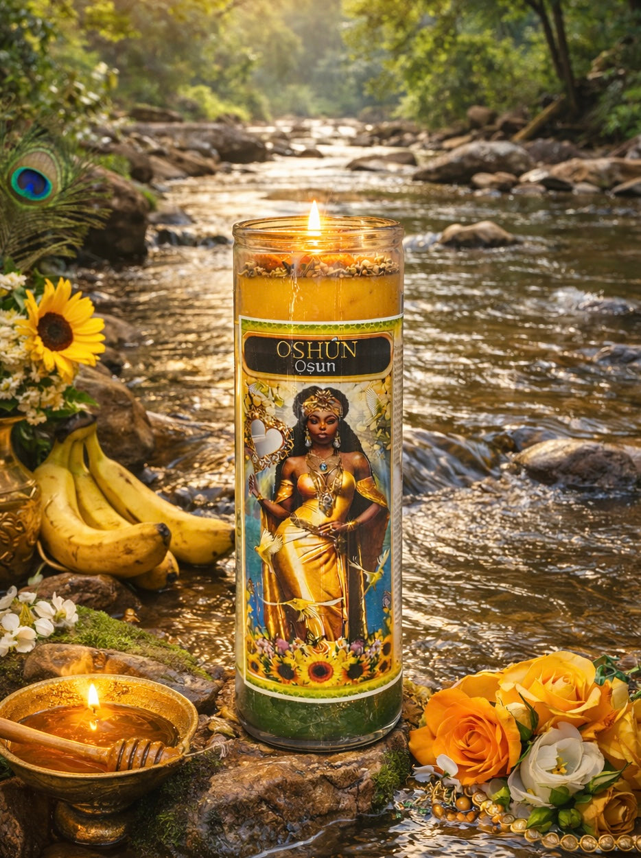 7-Day Oshun Complete Candle Ritual Set