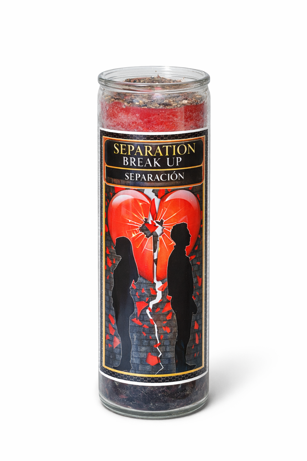 Separation Break-Up 7-Day Candle Ritual Set with Dragon's Blood Incense Resin & Sacred Herbal Blend for Emotional Release and Cord-Cutting