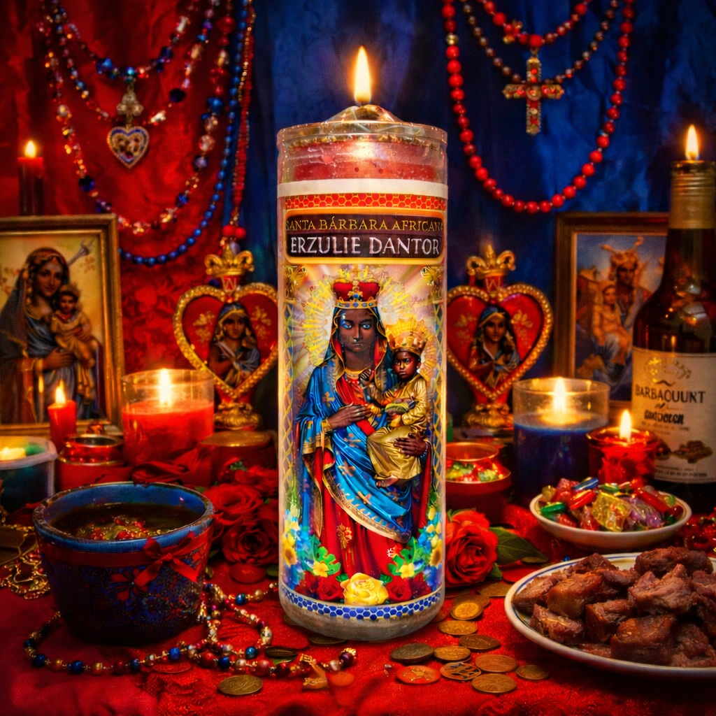 Erzulie Dantor 7-Day Candle Ritual Set