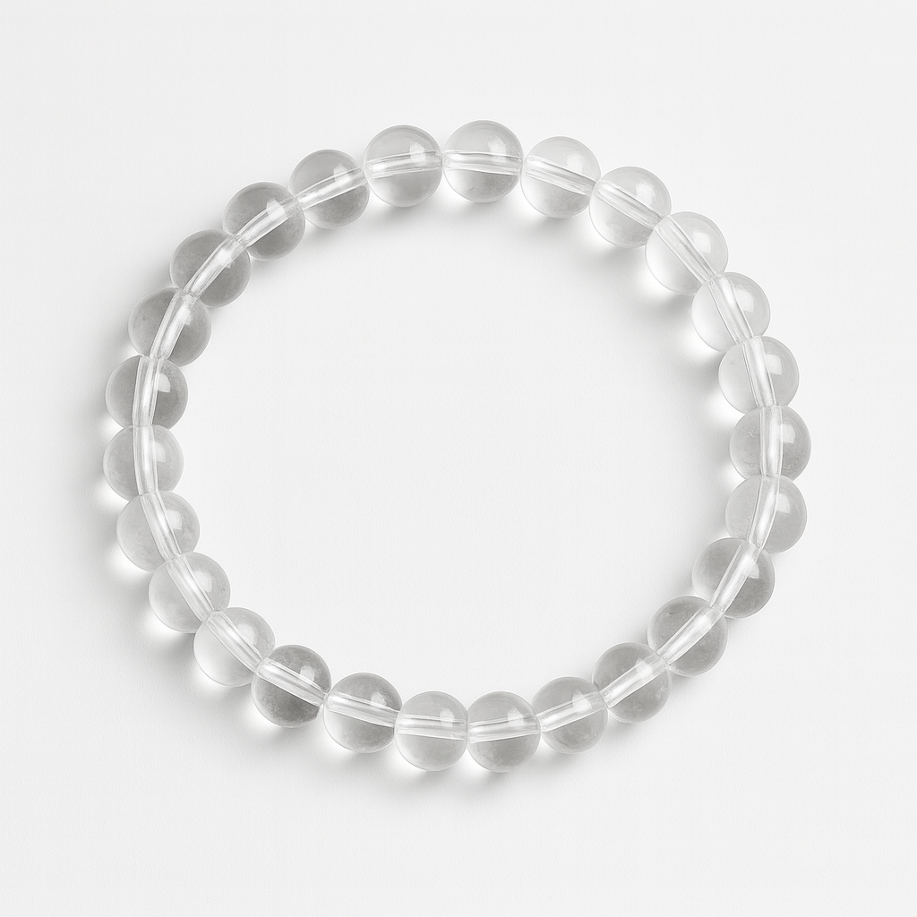 Clear Quartz Healing Bracelet — Energy Amplifier, Protection & Spiritual Growth