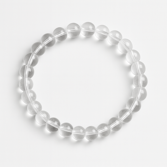 Clear Quartz Healing Bracelet — Energy Amplifier, Protection & Spiritual Growth