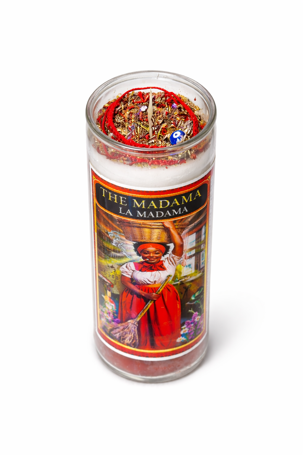The Madama 7-Day Candle Ritual Set with Protection Bracelet and Herbs Included for Spiritual Protection and Cleansing