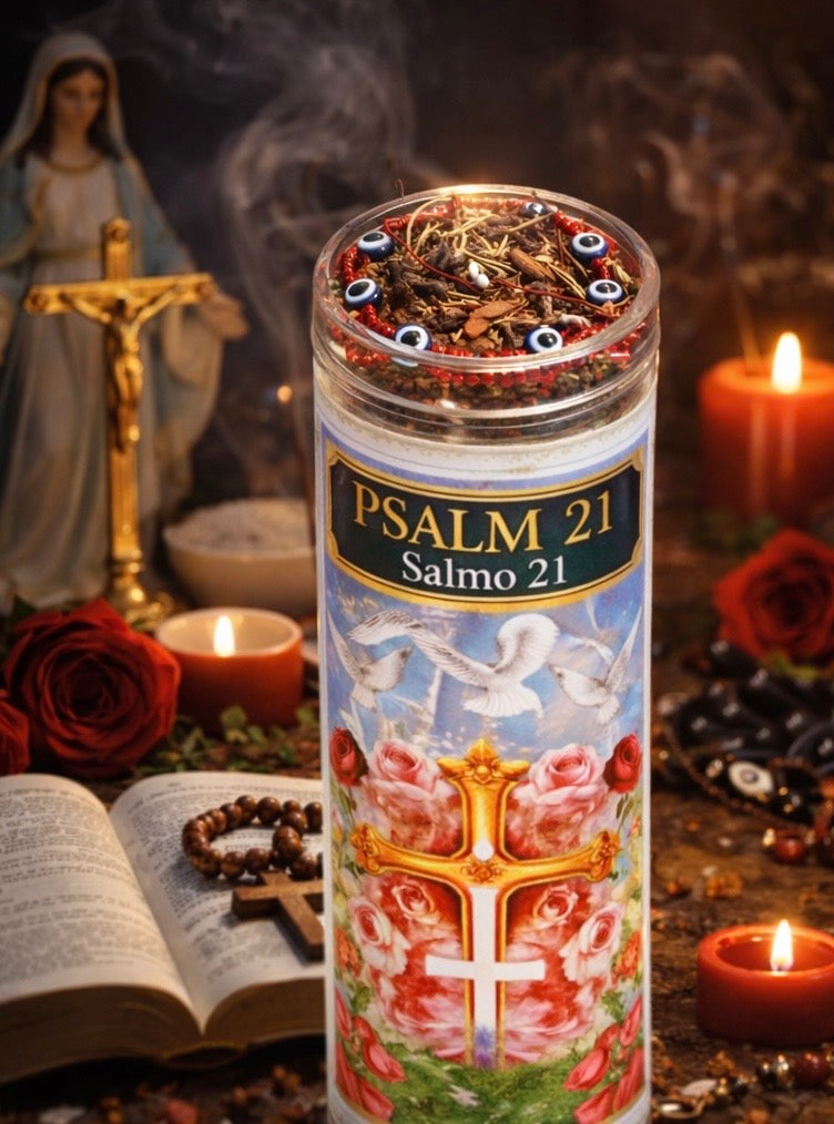 Psalm 21 7-Day Candle Ritual Set For Victory and Protection