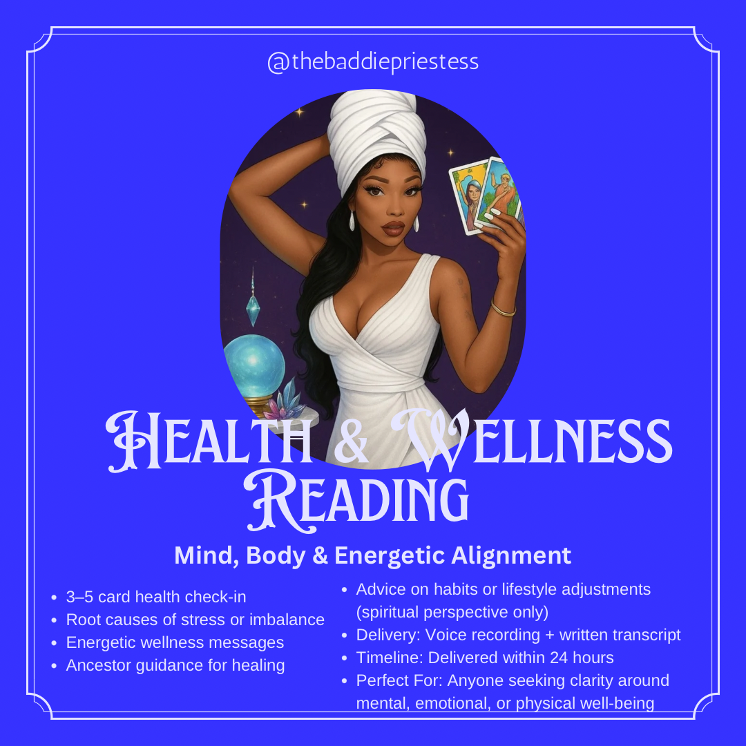 Health & Wellness Reading + Personalized Spiritual Guidance Card