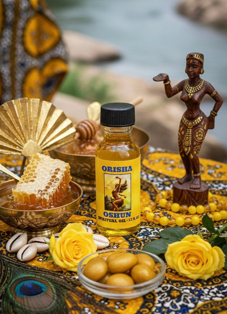 Oshun Orisha Ritual Oil – Love, Abundance & Sweetness (½ fl oz)