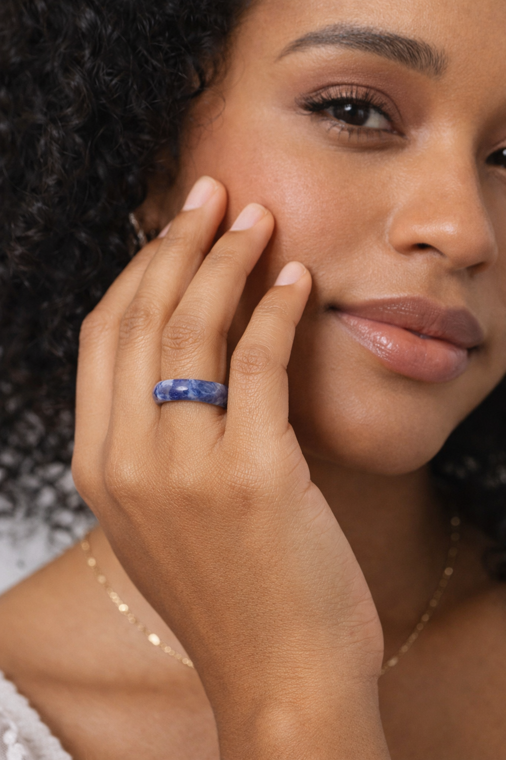 Sodalite Healing Stone Band for Clarity - Unisex