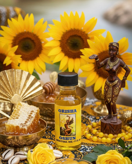 Oshun Orisha Ritual Oil – Love, Abundance & Sweetness (½ fl oz)