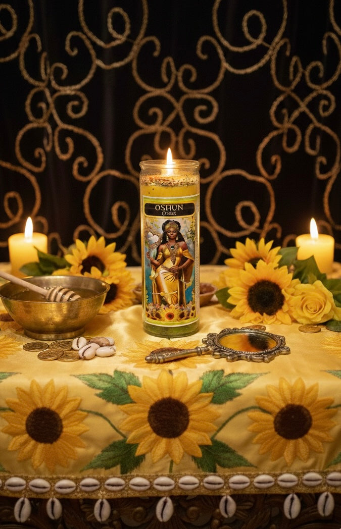 7-Day Oshun Complete Candle Ritual Set