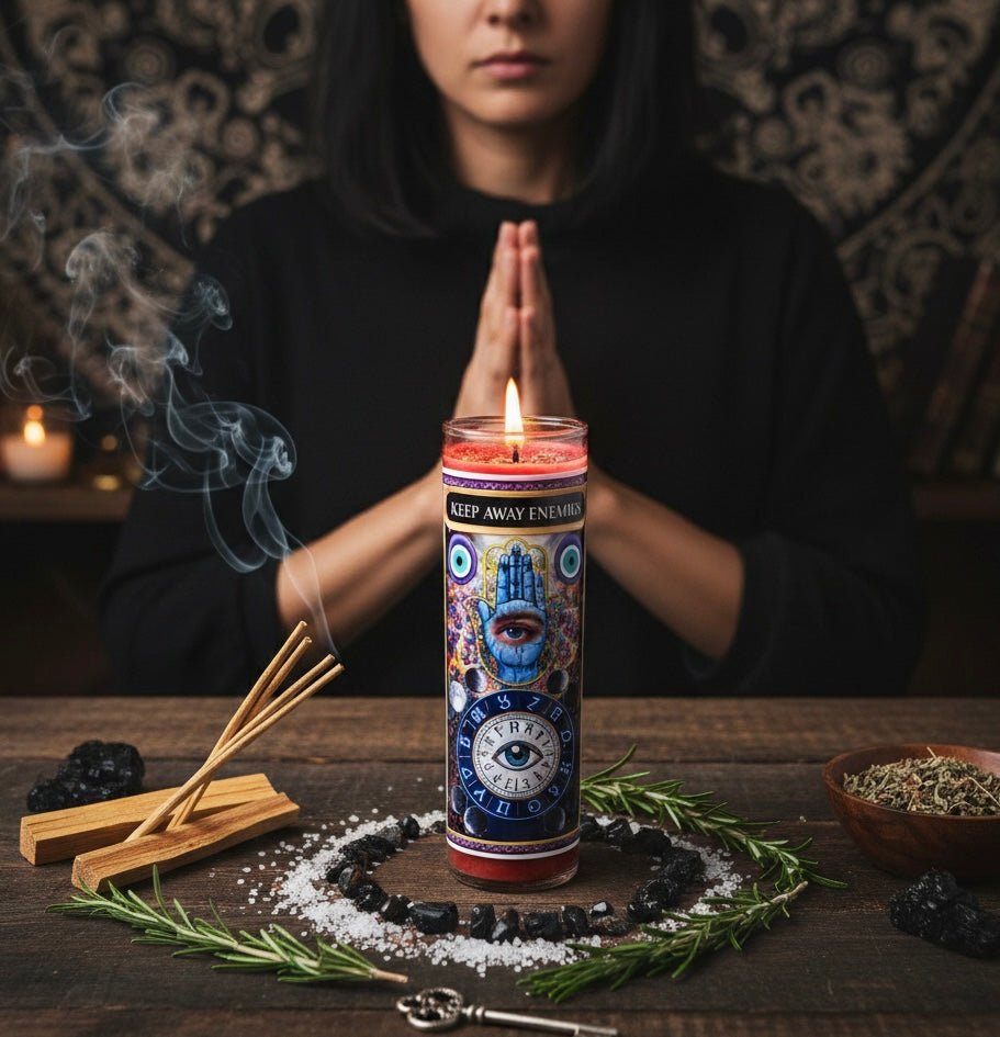 7-Day Keep Away Enemies Complete Candle Ritual Set