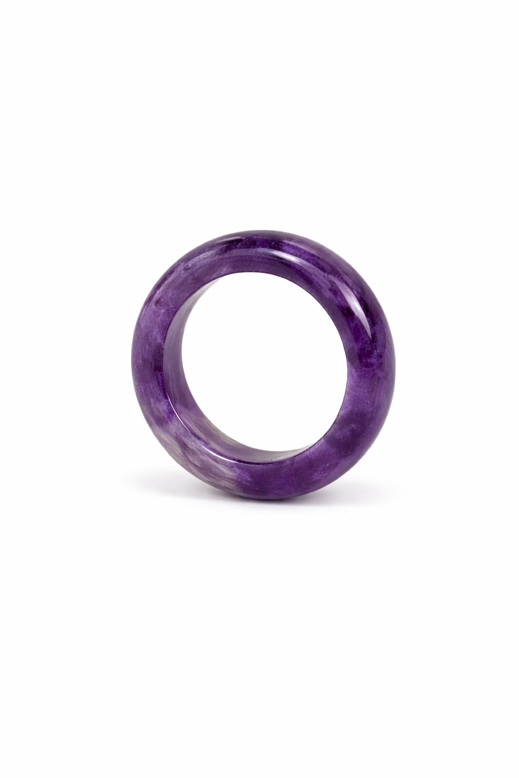 Amethyst Calming Healing Crystal Band for Peace and Clarity – Unisex