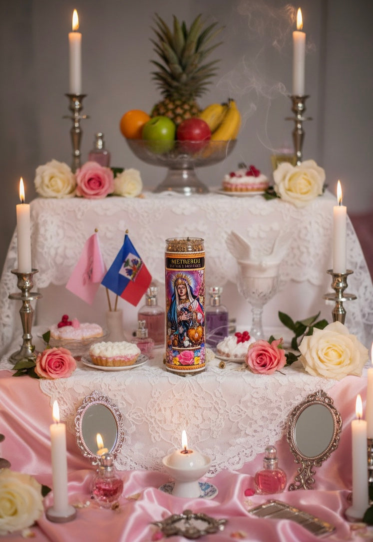 Erzulie Freda 7-Day Candle Ritual Set