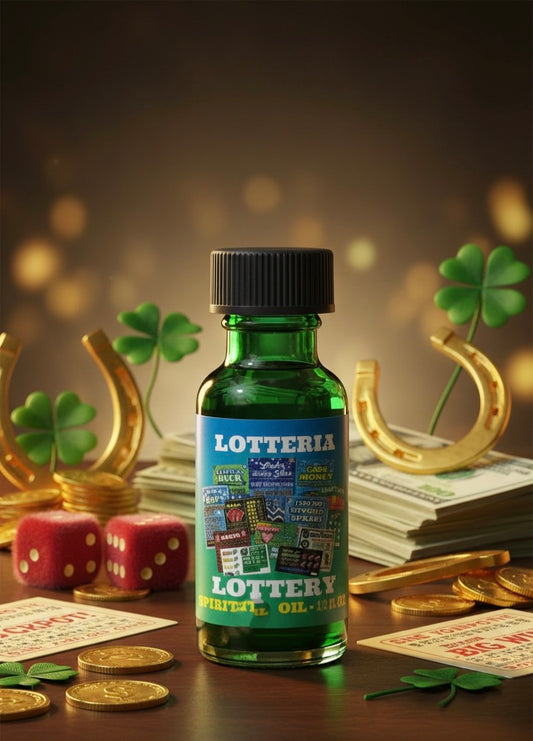 Lottery Spiritual Oil – Luck, Money & Winning Energy (½ oz)