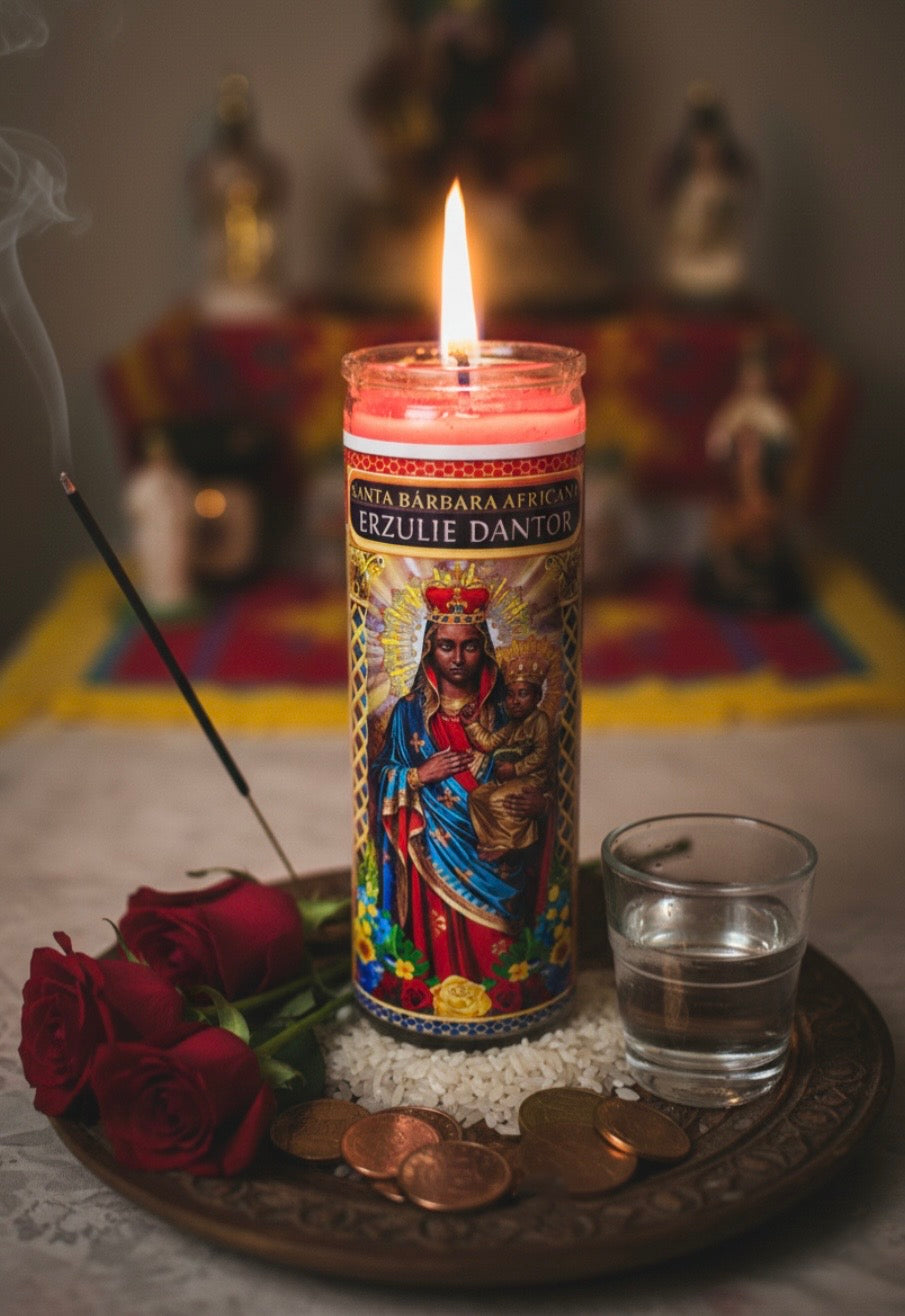 Erzulie Dantor 7-Day Candle Ritual Set
