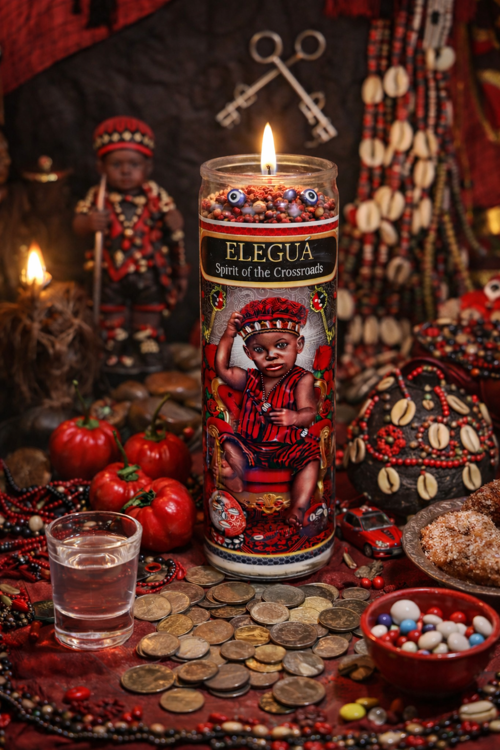 Elegua 7-Day Orisha of the Crossroads Candle Ritual Kit