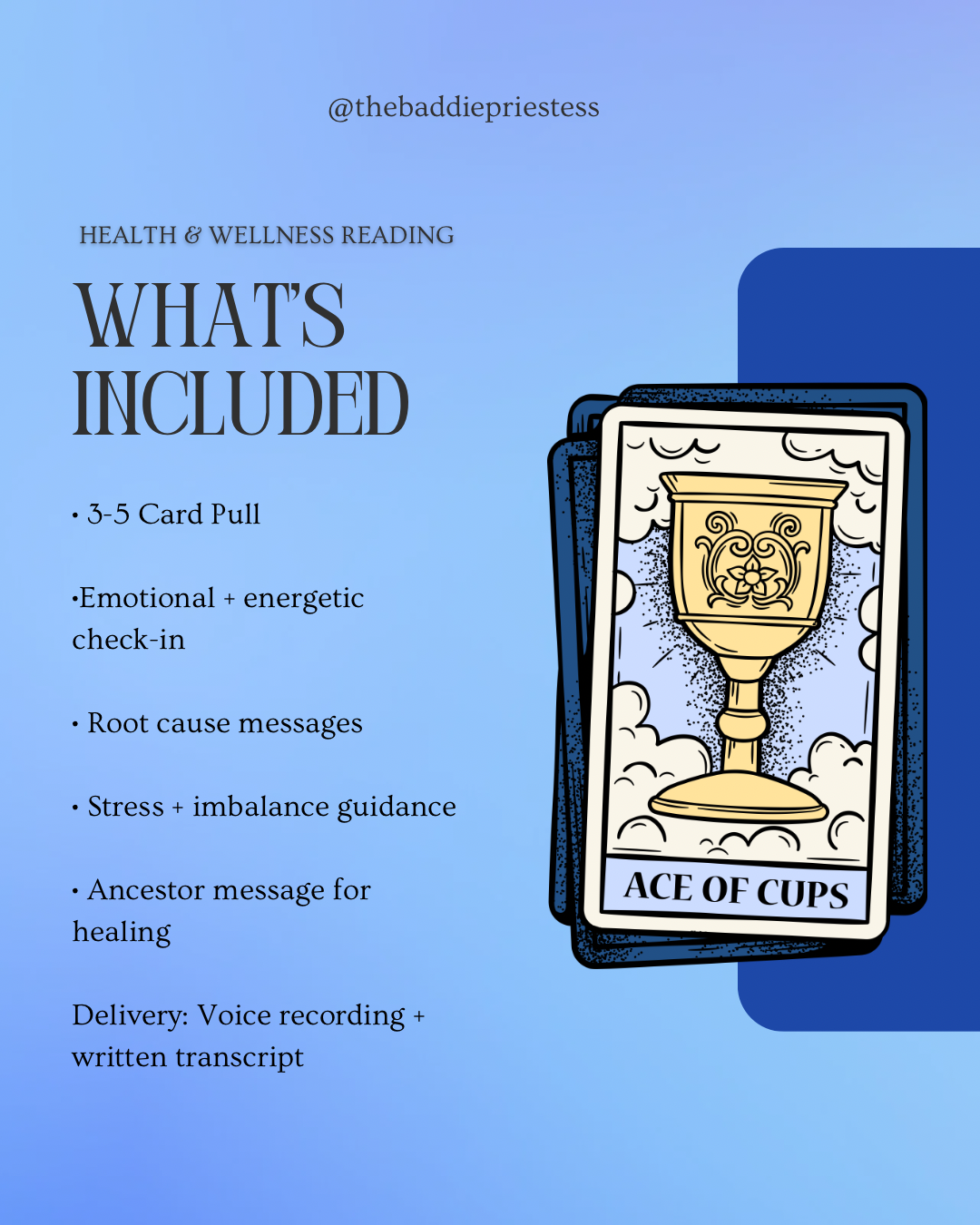 Health & Wellness Reading + Personalized Spiritual Guidance Card
