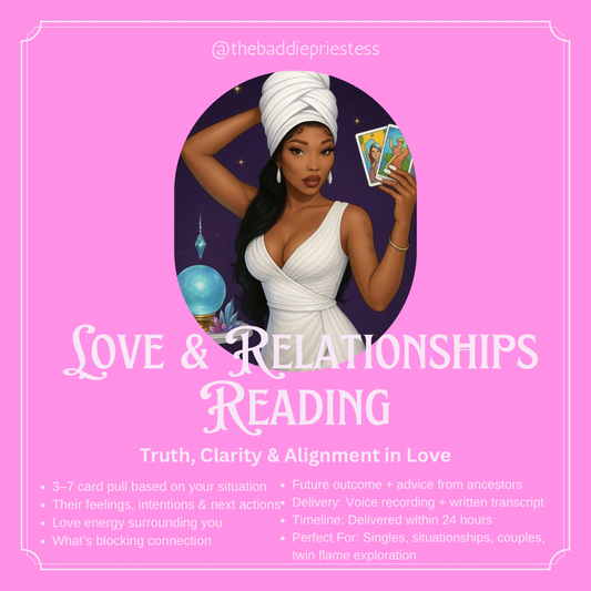 Love & Relationships Reading + Personalized Spiritual Guidance Card