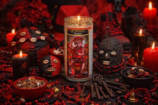 Elegua 3-Day Ritual Candle For Guidance Opening Roads & Spiritual Alignment