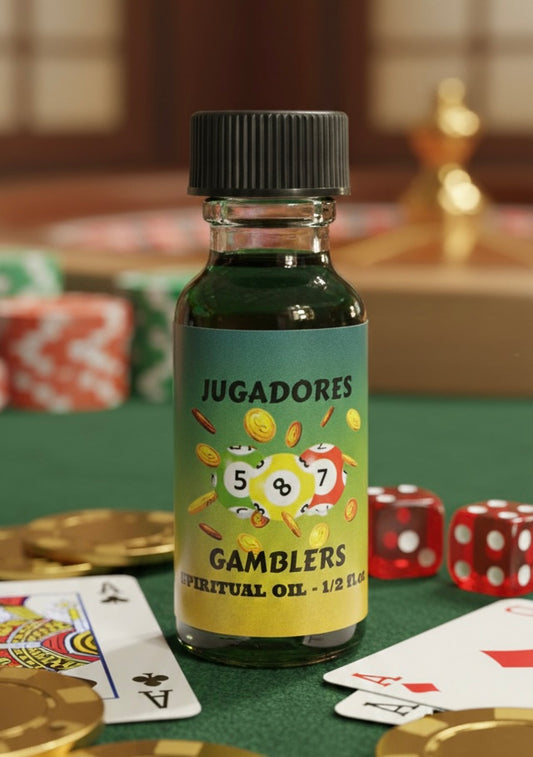 Gamblers Spiritual Oil – Luck, Favor & Intention Ritual Oil (½ fl oz)