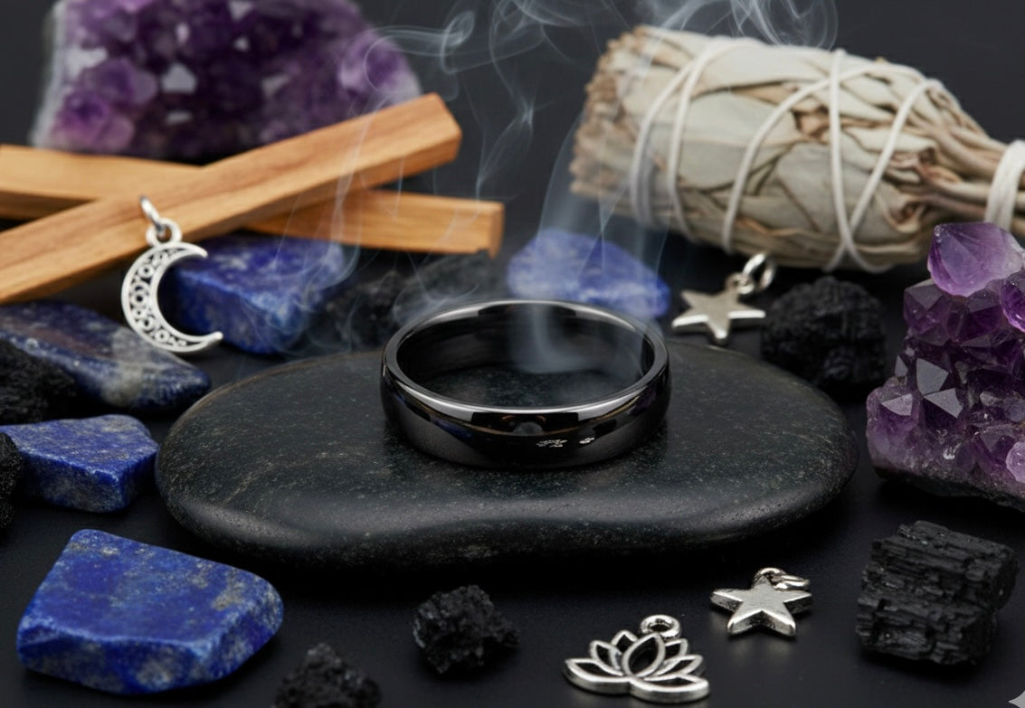 Obsidian Aura Grounding Band (Unisex)