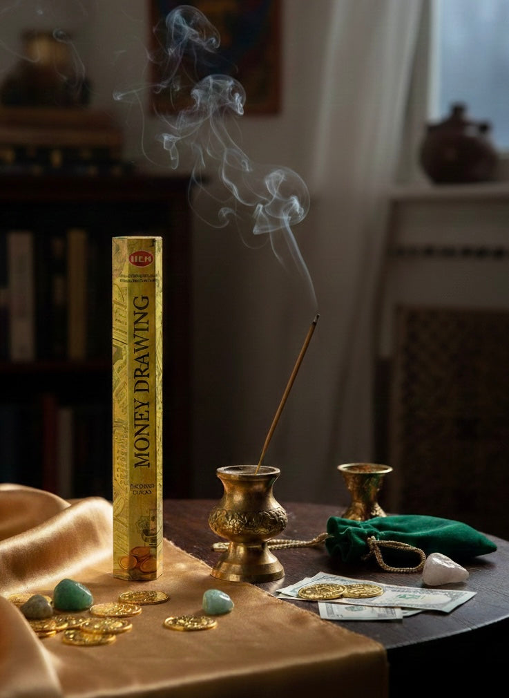 Money Drawing Ritual Incense Sticks – Abundance, Prosperity & Opportunity