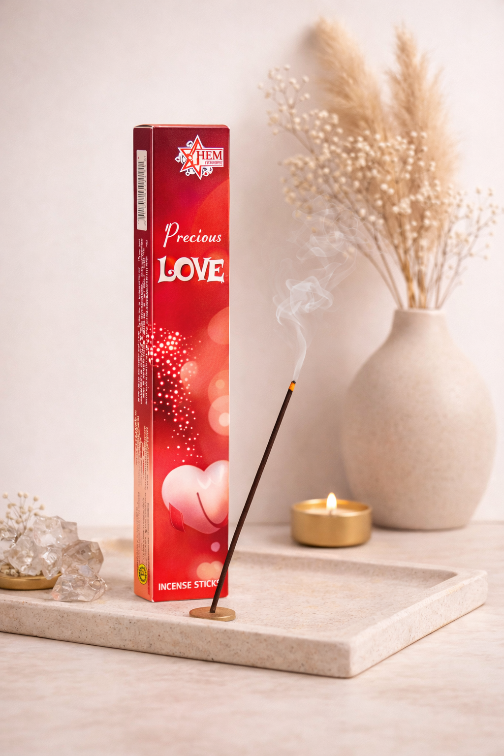 Precious Love Intention Incense – Romantic Atmosphere & Heart-Centered Focus (20 Sticks)