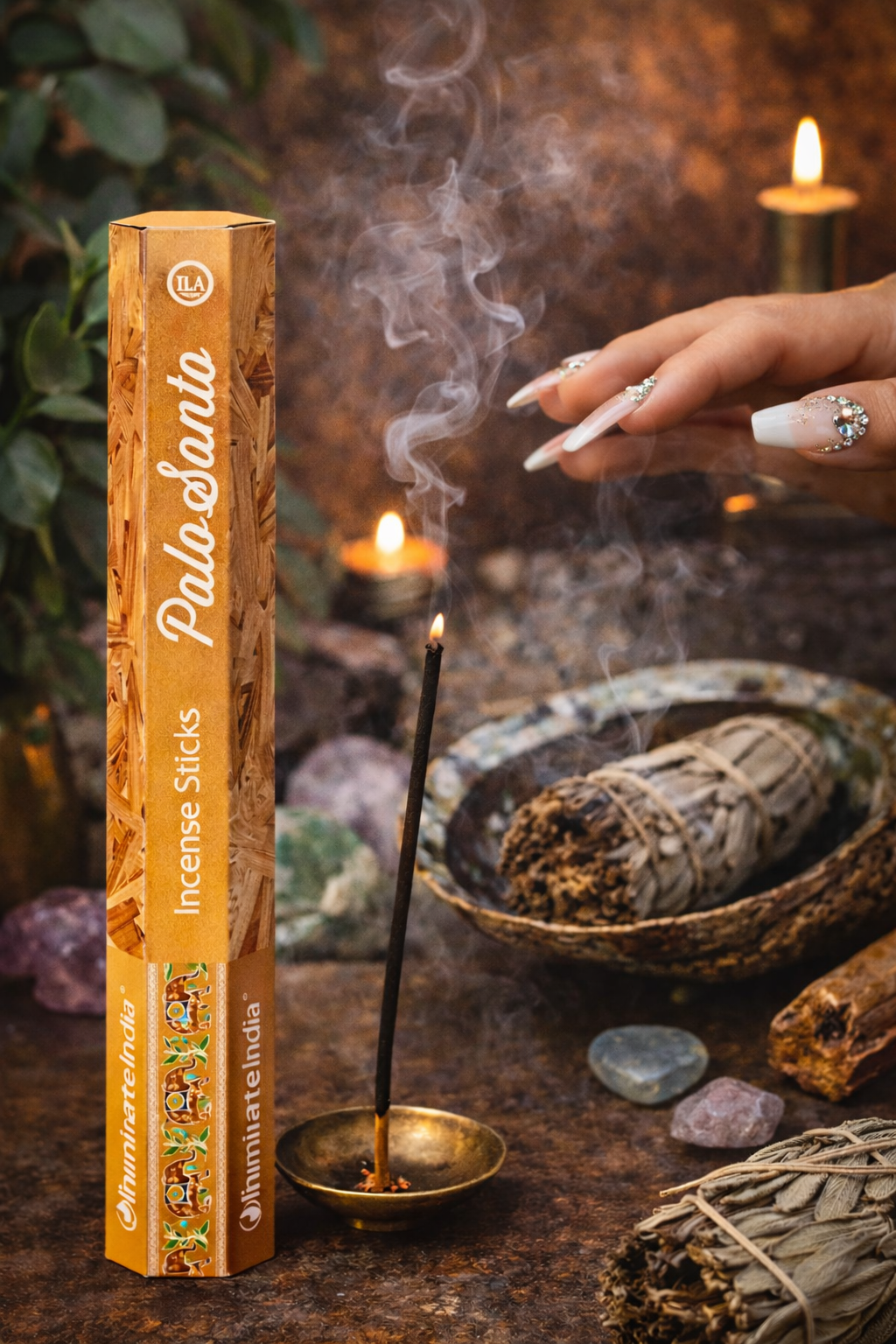 Palo Santo Cleansing Incense Sticks – Sacred Wood for Purification & Grounding