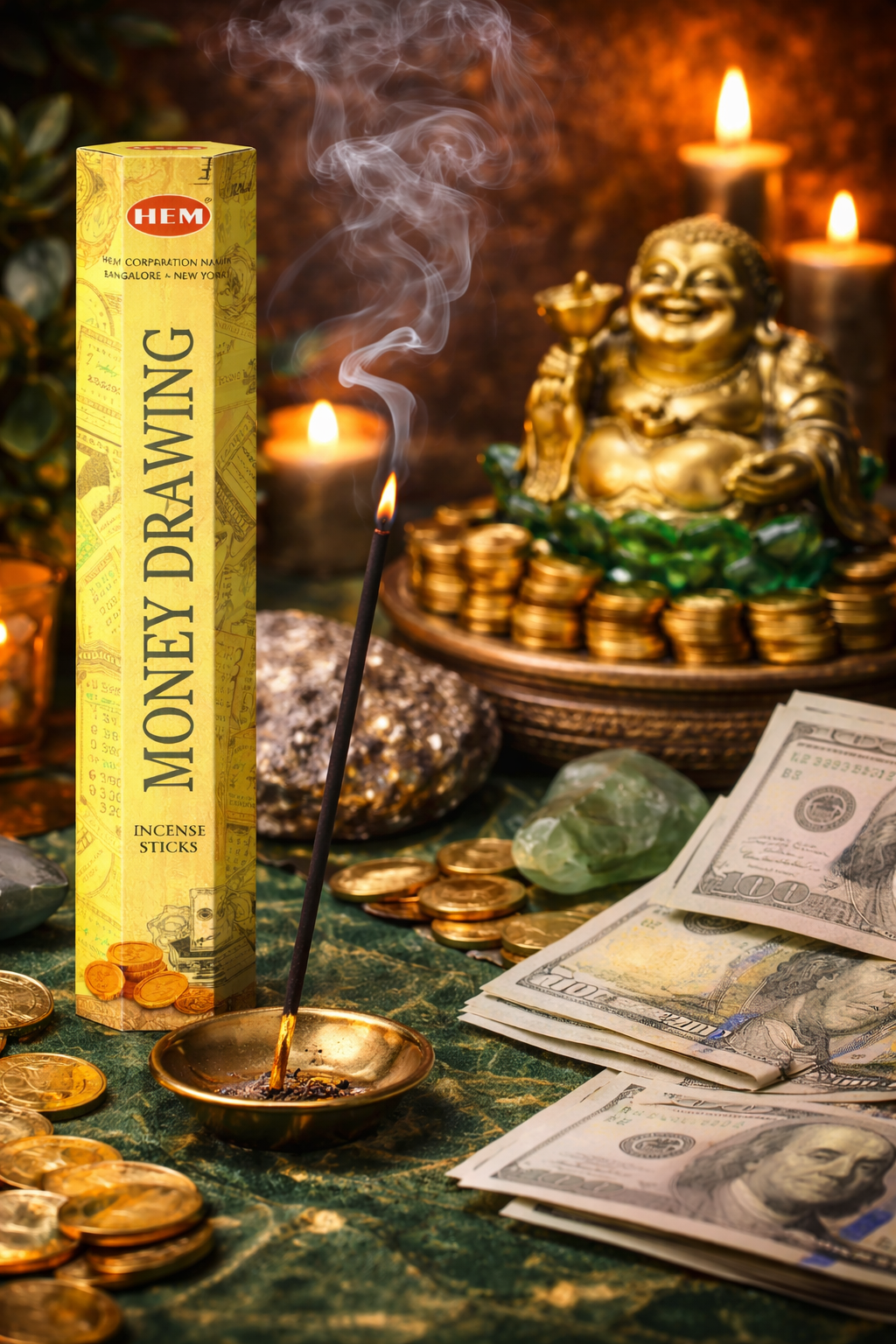 Money Drawing Ritual Incense Sticks – Abundance, Prosperity & Opportunity